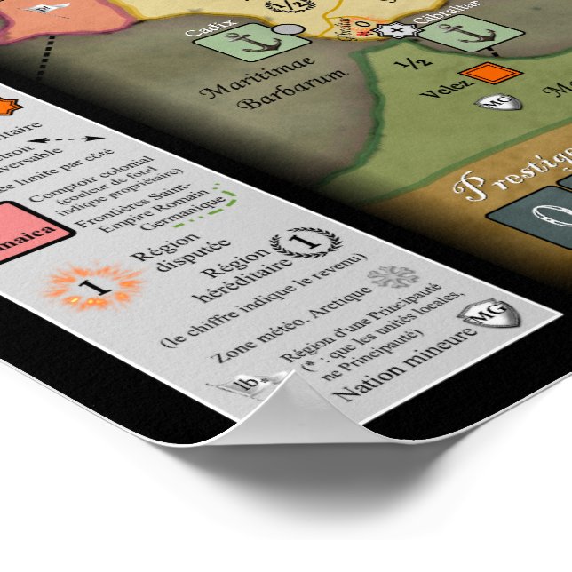 Póster Rediseño del tablero de juegos de Grand Siècle (ve (Esquina)