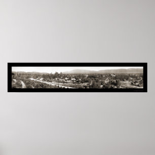 Póster Redlands CA Panoramic Photo 1908