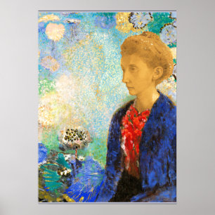 Póster Redon - Baronne de Domecy, pintura artística fina