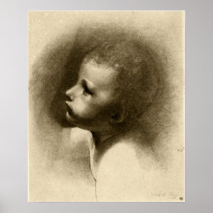 Póster Redon - Cabeza de San Juan Bautista