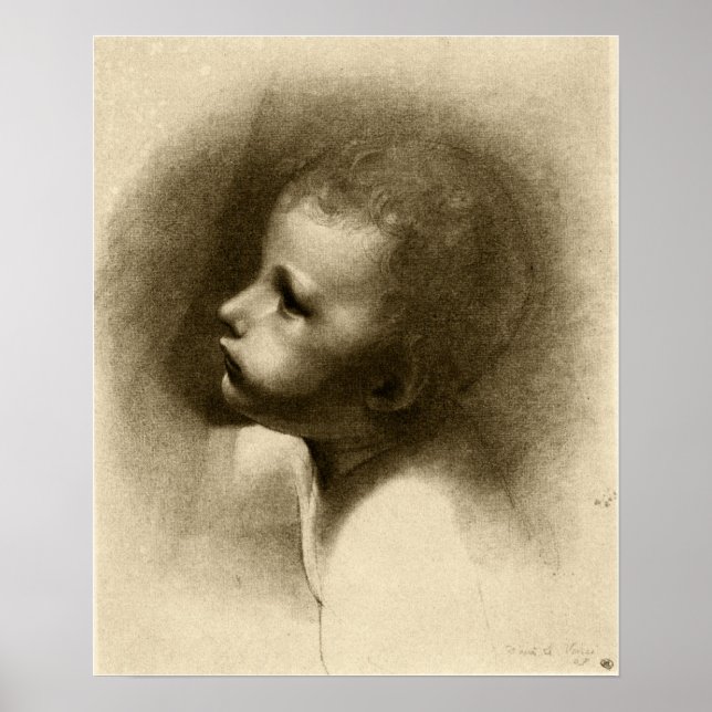 Póster Redon - Jefe de San Juan Bautista (Frente)