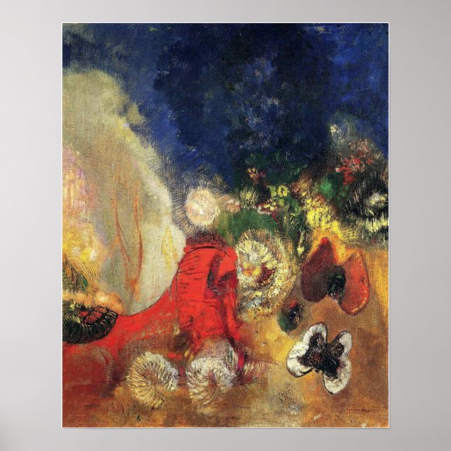 Póster Redon - La Esfinge Roja (Frente)