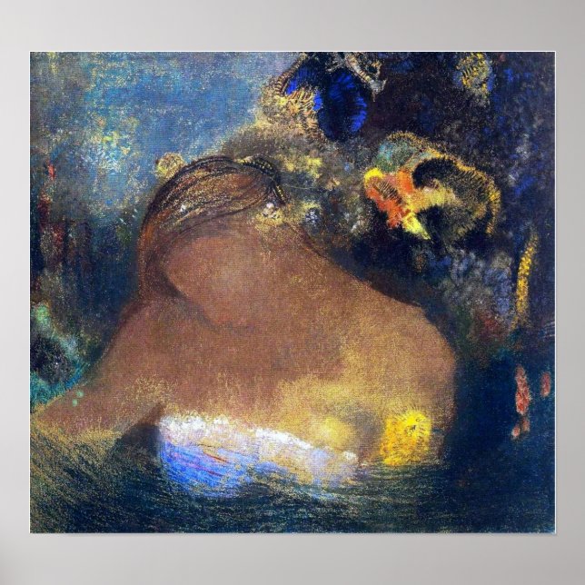 Póster Redon - Ofelia 1898 (Frente)