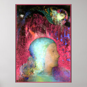 Póster Redon - Perfil sobre los significados rojos