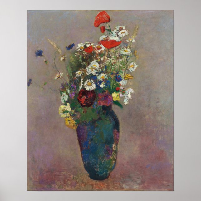 Póster Redon - Visión, Envases De Flores (Frente)