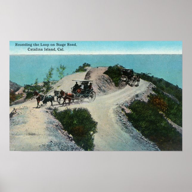 Póster Redondear el bucle en el escenario (Frente)