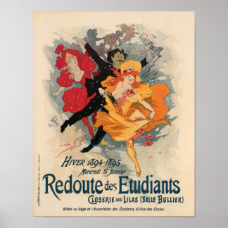 Póster Redoute des Etudiants 1894