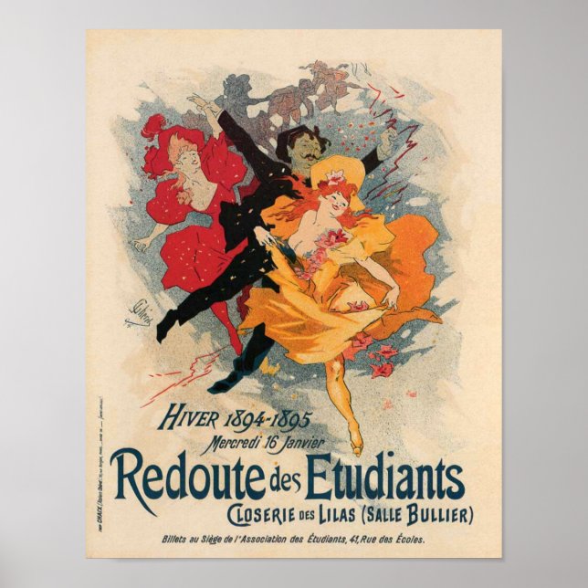 Póster Redoute des Etudiants 1894 (Frente)
