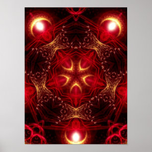 Póster Redstaro Geometry Fractal Art Poster