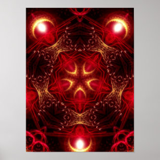 Póster Redstaro Geometry Fractal Art Poster