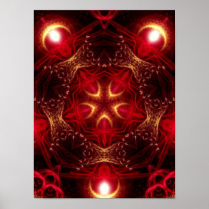 Póster Redstaro Geometry Fractal Art Poster