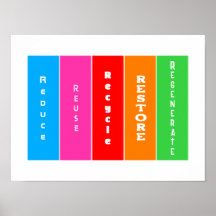 "Reducir, reutilizar, reciclar, restaurar, regener