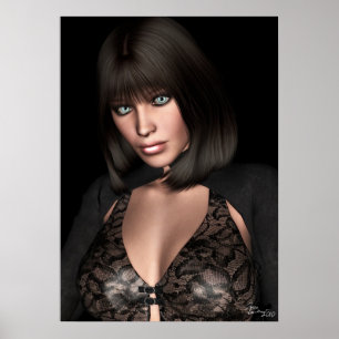 Póster Redux Azul de Medianoche