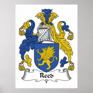 Póster Reed Family Crest