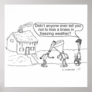 Póster Reed Kissing Brass