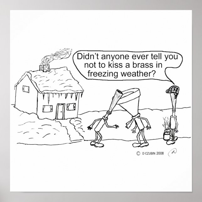 Póster Reed Kissing Brass (Frente)