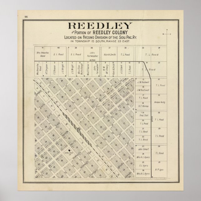 Póster Reedley, California (Frente)