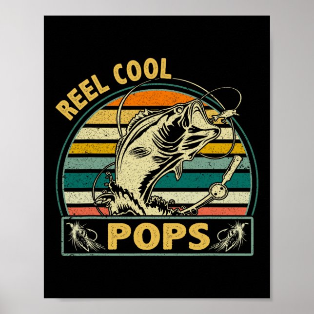 Póster Reel Guay Pops Día De Los Padres Pesqueros Para El (Frente)