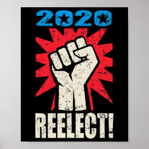 Póster Reelect Trump Elección Vintage 