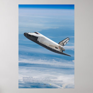 Póster Reentrada Atmosférica del Transbordador Soviético