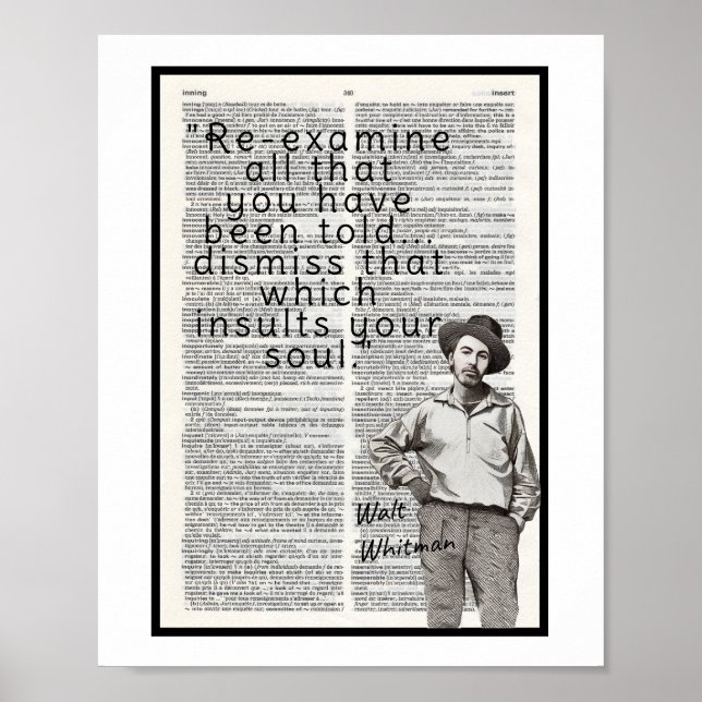 Póster "Reexamina todo lo que te han dicho...  (Frente)