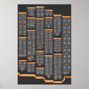 Póster Referencia de los Símbolos de Ingeniería Eléctrica