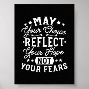 Póster Refleja Esperanza No Miedo – Frase Motivacional de