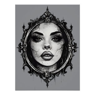 Póster Reflejo Agrietado