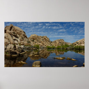 Póster Reflejo de Barker Dam en Joshua Tree I