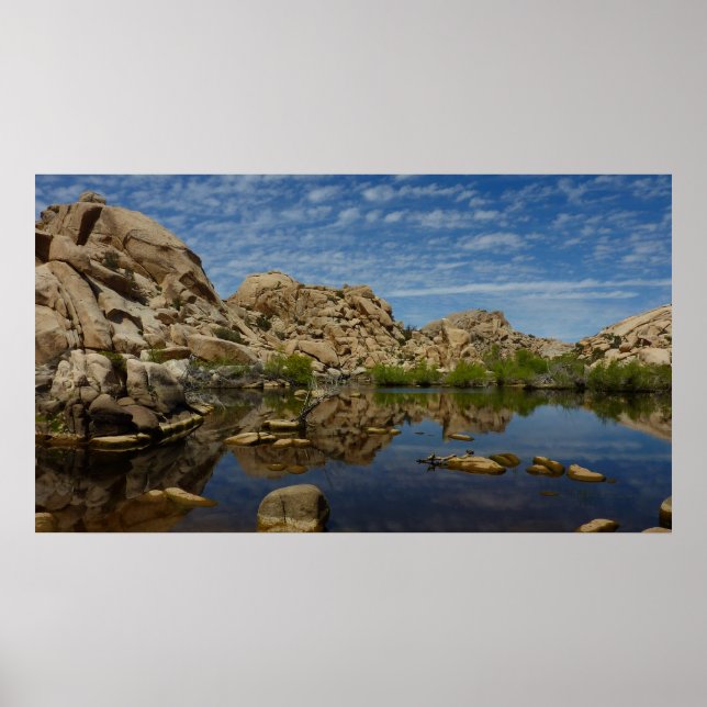 Póster Reflejo de Barker Dam en Joshua Tree I (Frente)