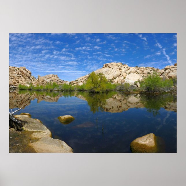 Póster Reflejo de Barker Dam en Joshua Tree II (Frente)