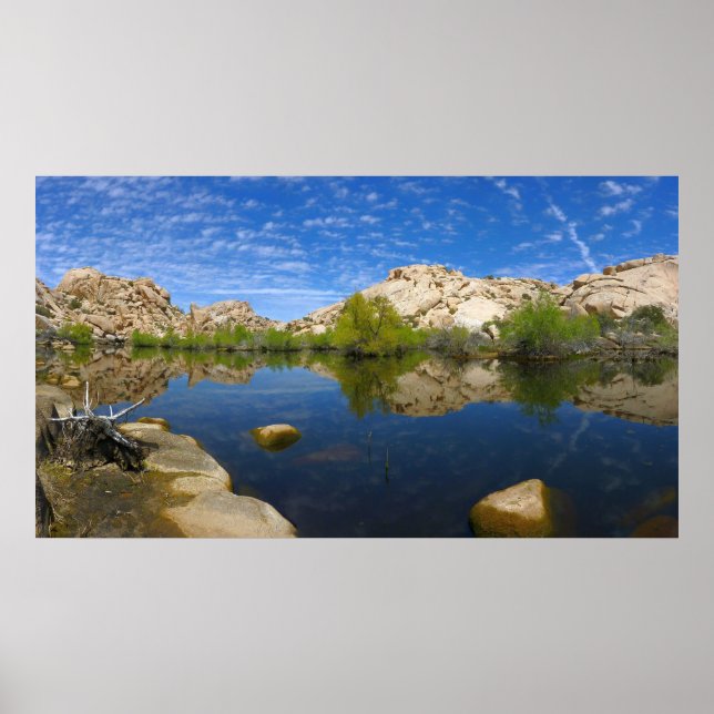 Póster Reflejo de Barker Dam en Joshua Tree II (Frente)