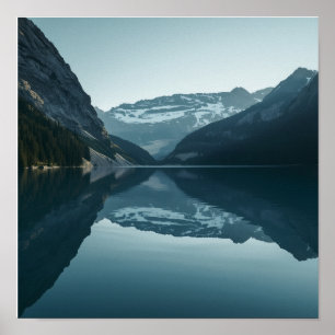 Póster Reflejo de lago nórdico