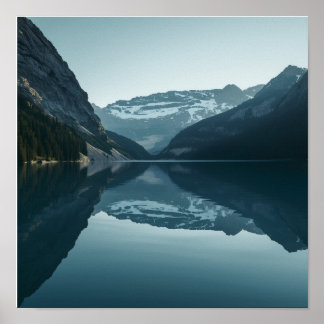 Póster Reflejo de lago nórdico