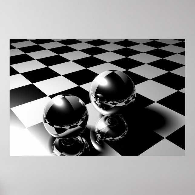 Póster Reflejo de mármol (Frente)