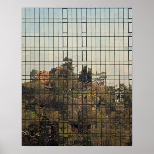 Póster reflejo de Santiago, Chile