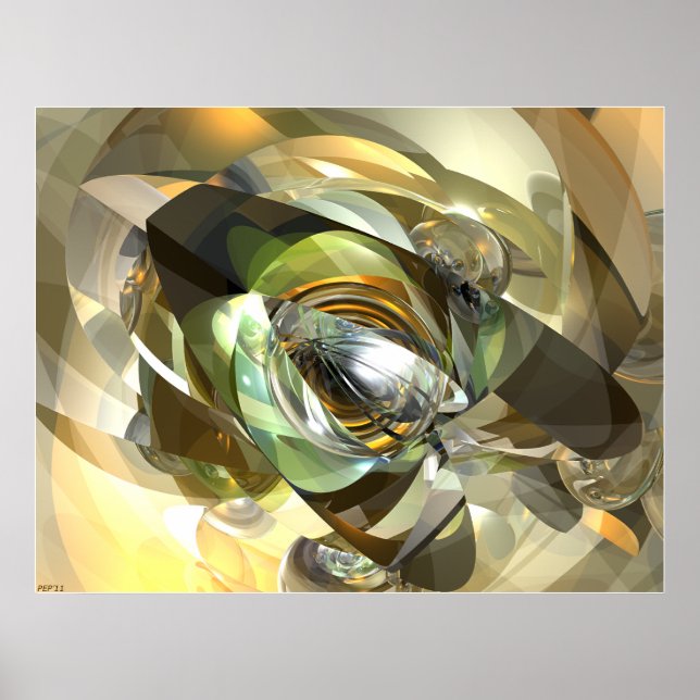 Póster Reflejo de sección cruzada (Frente)