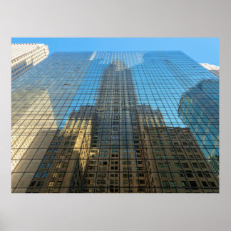 Póster Reflejo del Empire State Building, Nueva York.