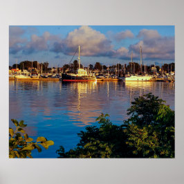 Póster Reflejo del puerto