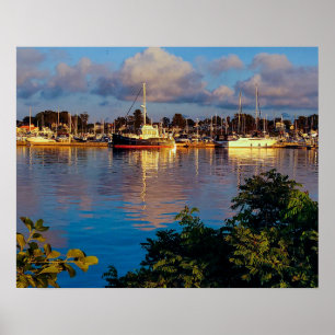 Póster Reflejo del puerto