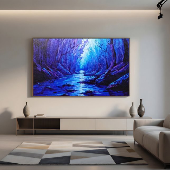 Póster Reflejos Azules en el Bosque Místico (Subido por el creador)
