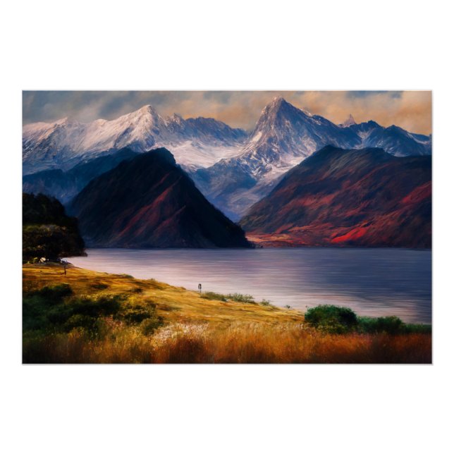 Póster Reflejos de la puesta del sol (Anverso)