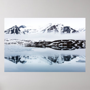 Póster Reflejos de montañas, Noruega