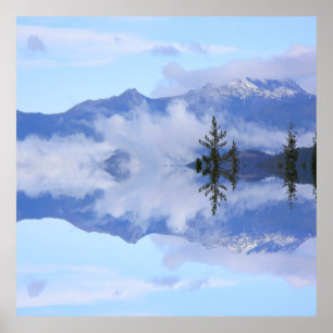 Póster Reflejos de Trinity Alps......