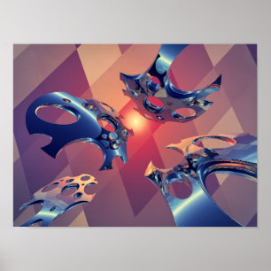 Póster Reflejos de Vuelo de Luz