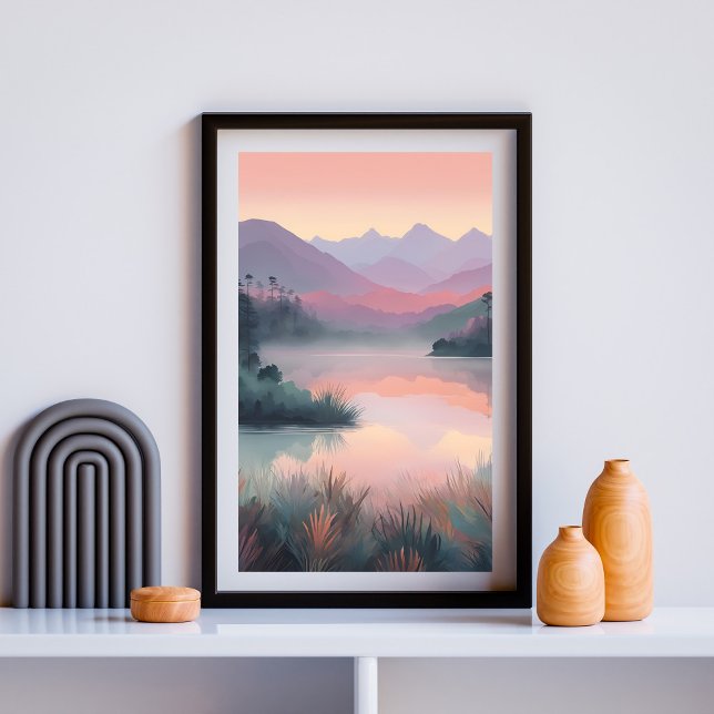 Póster Reflejos del Horizonte Rosado (Subido por el creador)