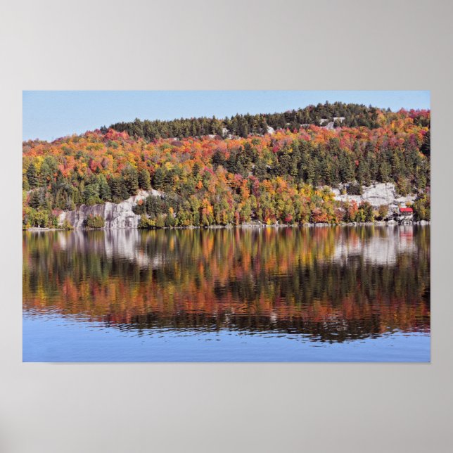 Póster Reflejos del lago Crystal, Vermont (Frente)