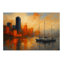 Reflejos del paisaje urbano de Ember Bay