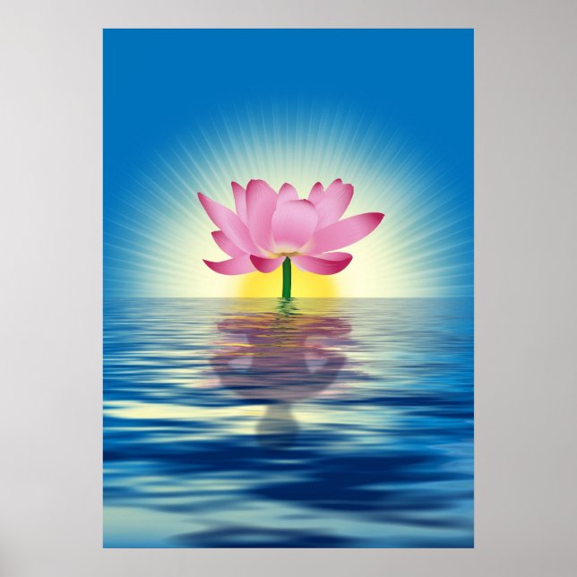 Póster Reflexión de Lotus (Frente)