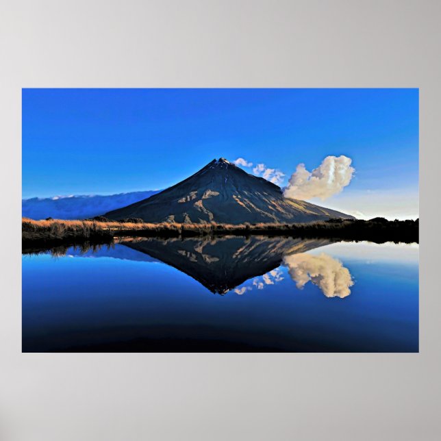 Póster Reflexión de Taranaki (Frente)